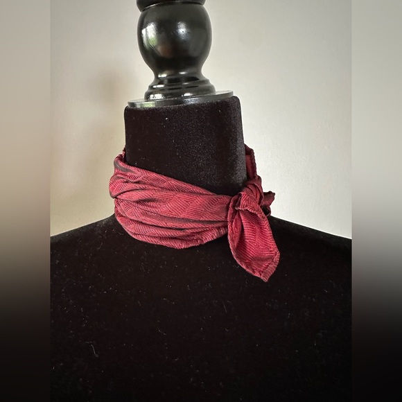 Tino Cojura - Vintage Red Lightweight Scarf with Soft Texture